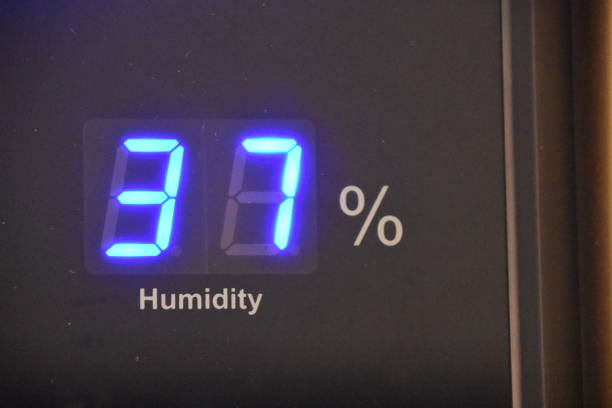 istock Digital display showing the humidity 1090508386