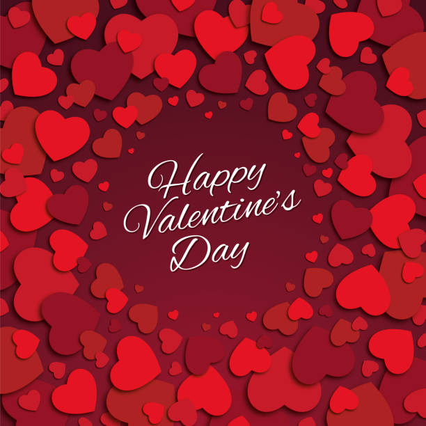 Valentine's Day Card. Valentine's Day Card. - Illustration happy valentines day stock illustrations
