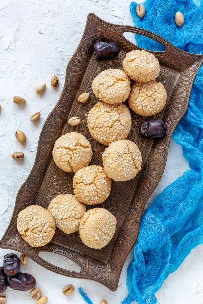 istock Traditional Moroccan cookie with sesame seeds. 1090515006