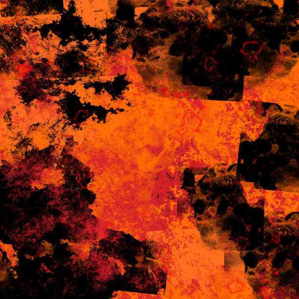 istock orange grunge rough aged weathered surface with black dirty spots art abstract background 1090517248