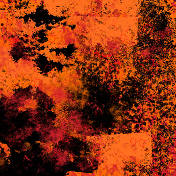 istock orange grunge rough aged weathered surface with black dirty spots art abstract background 1090517266
