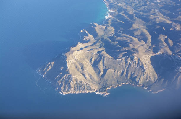 istock Coastal landscape aerial view on a sunny afternoon 1090523724