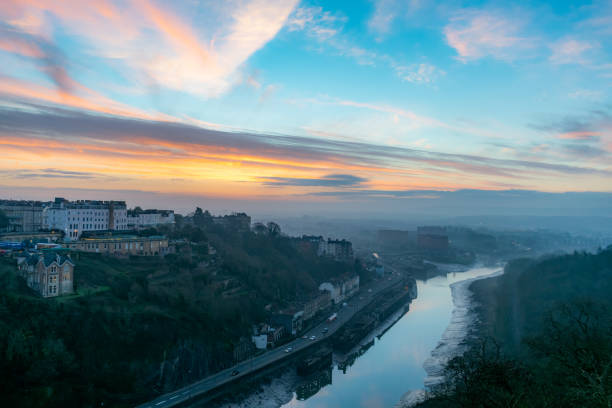 istock Sunrise over Bristol on a winter morning 1090529098