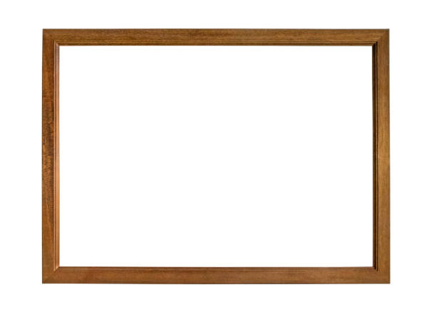 istock Old weathered natural wood frame 1090537508