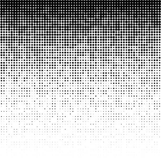 ilustrações de stock, clip art, desenhos animados e ícones de halftone gradient pattern. background using halftone random dots texture. grunge backdrop. technology design element. vector illustration. - halftone pattern spotted toned image pattern