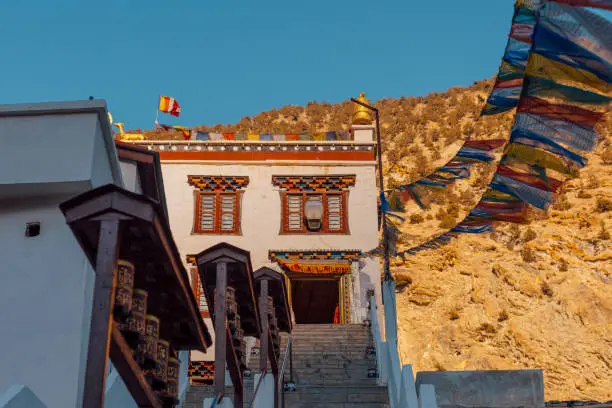 Photo of The monastery in Marpha village on the Annapurna Circuit Trek, Nepal