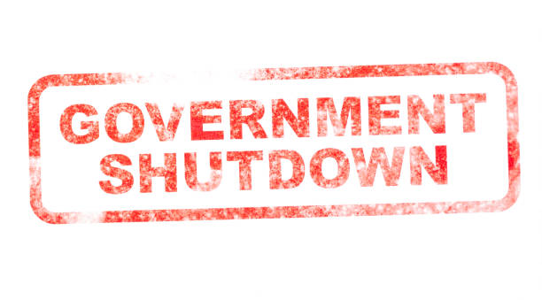 Government Shutdown Red ink stamp with the words "government shutdown" government-shutdown stock pictures, royalty-free photos & images