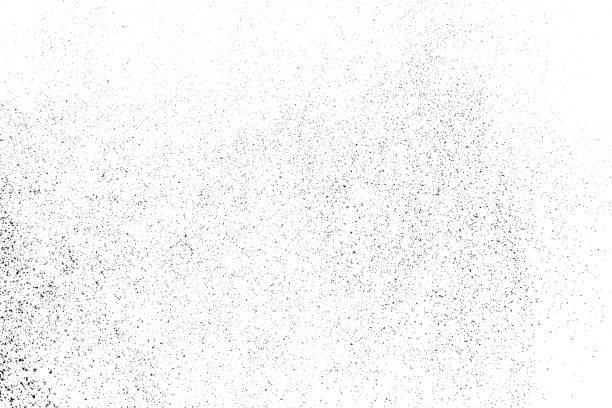 Black grainy texture isolated on white. Black Grainy Texture Isolated On White Background. Dust Overlay. Dark Noise Granules. Digitally Generated Image. Vector Design Elements, Illustration, Eps 10. sand patterns stock illustrations