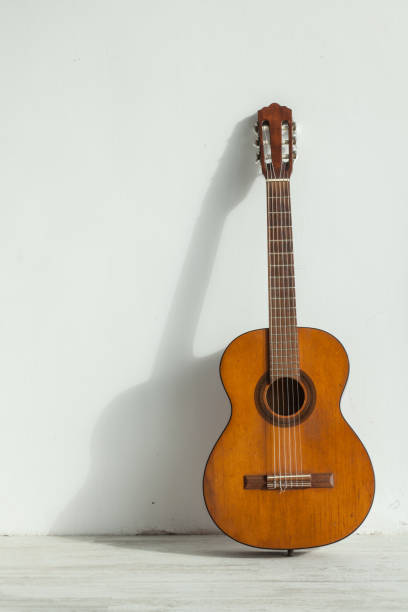 istock guitar acoustic with shadow on wall 1090561300