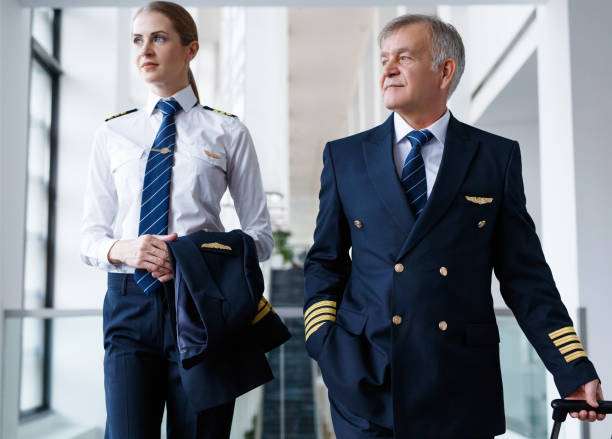 istock Flight crew preparing to go to airplane 1090564842