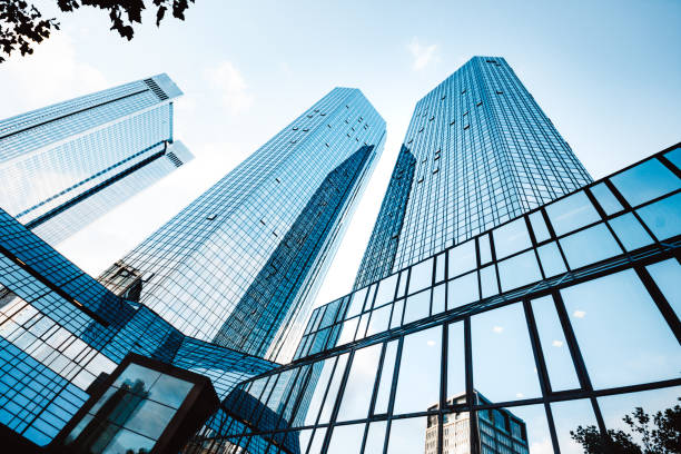 istock Modern skyscrapers in business district 1090573240