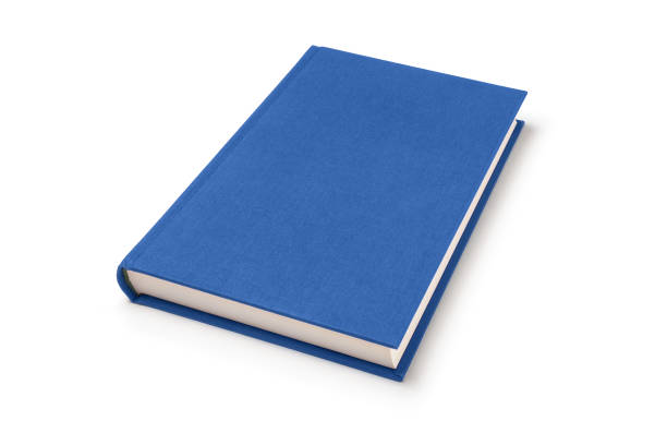 istock Blue lying hardcover book isolated, perspective view. 1090578500