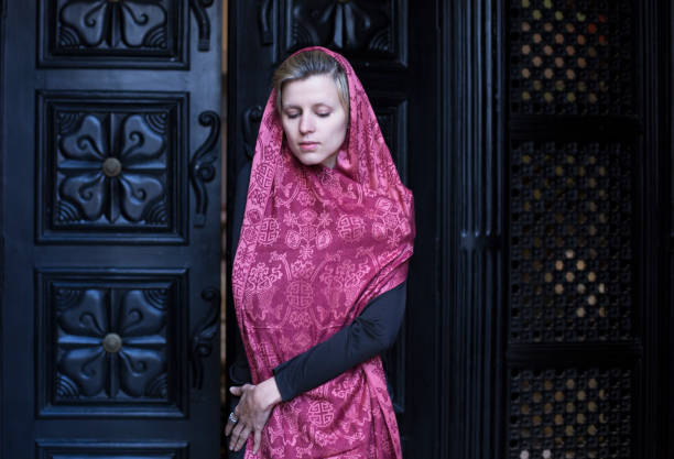 istock Young woman in scarf 1090578814