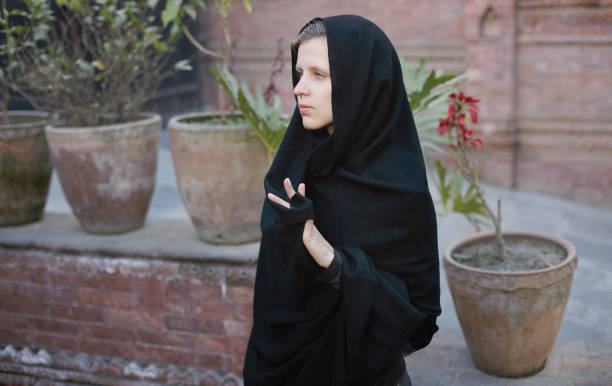 istock Young woman in scarf 1090578820