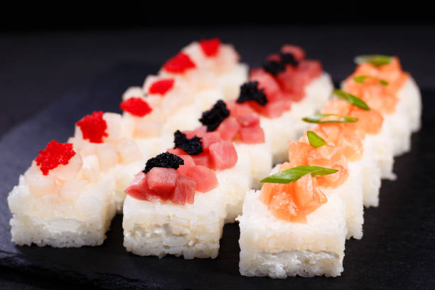 istock pressed sushi, japanese delicacy, restaurant 1090585370