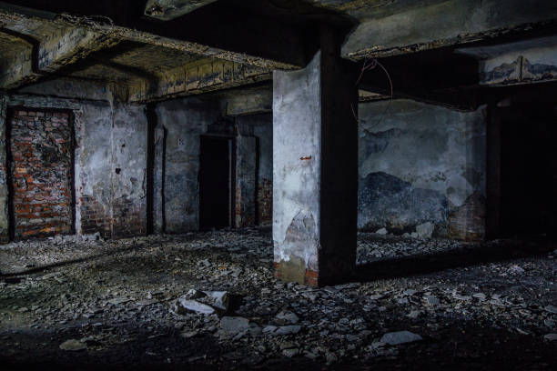 istock Dark and creepy dirty abandoned underground basement 1090588178