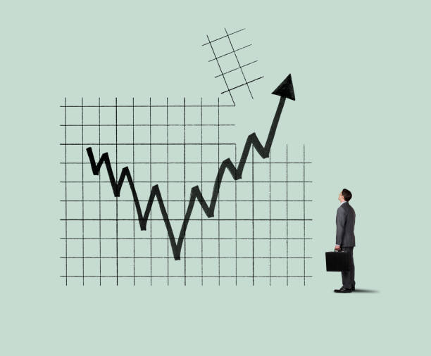 istock Businessman Looking Up At Chart As Arrow Breaks Through A Chart 1090589706