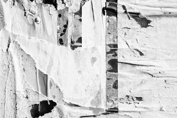 istock Old ripped torn paper crumpled creased posters grunge textures backdrop backgrounds placard 1090592498