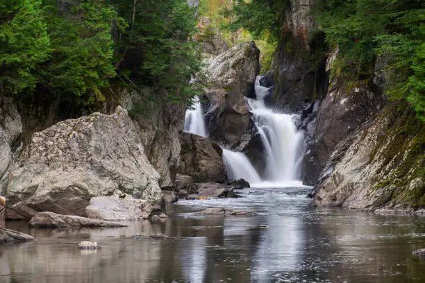 Photo of Hidden waterfall in the woods of Northern Vermont, USA