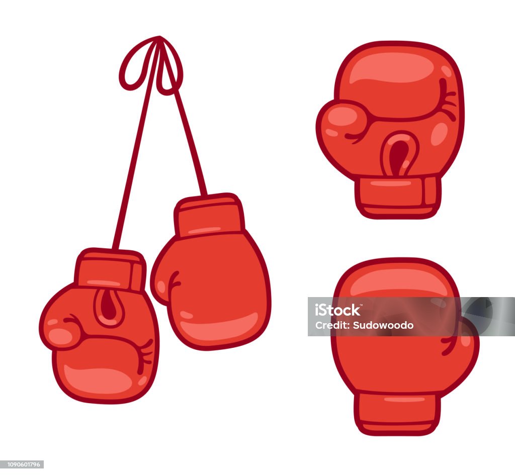 Gants de boxe jeu - clipart vectoriel de Gant de boxe libre de droits