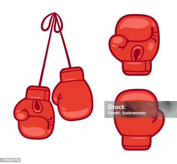 Boxing Gloves Set Stock Illustration - Download Image Now - Boxing Glove, Boxing - Sport, Icon Symbol
