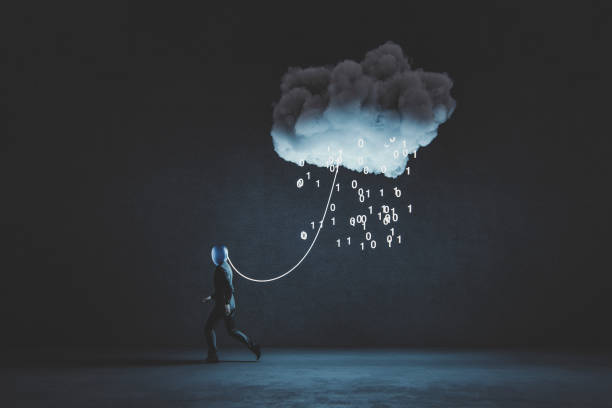 humorystyczny obraz koncepcyjny chmury obliczeniowej dla urządzeń przenośnych - spy balloon zdjęcia i obrazy z banku zdjęć