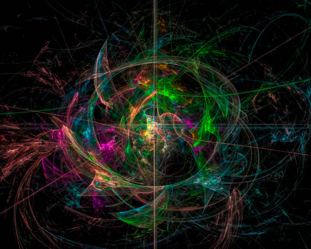 istock abstract digital fractal, beautiful background design, party 1090612318