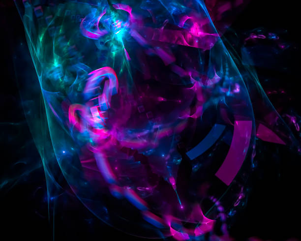 istock abstract digital fractal, beautiful background design, party 1090612662