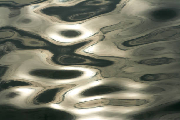 Black and white  tones of water waves