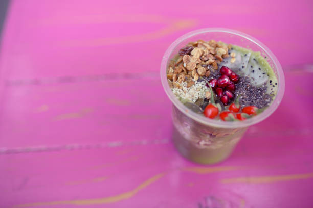 Smoothie.Super food, clean eating,plant based concept.
