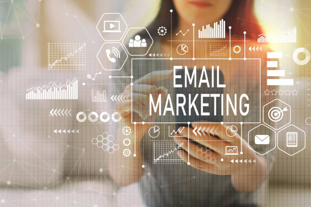 istock Email marketing with woman using a smartphone 1090652222