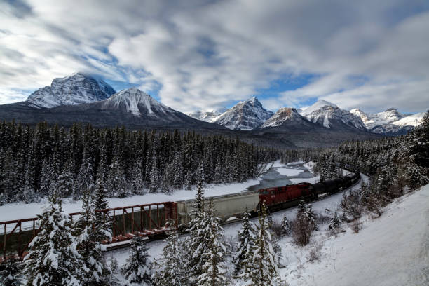 istock Morant's Curve in winter, Banff National Park, AB, Canada 1090668810