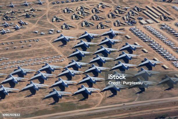Overlook The Aircraft Boneyard Davismonthan Air Force Base Stock Photo - Download Image Now
