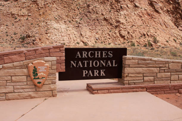 istock Arches National Park entrance, Utah 1090709282