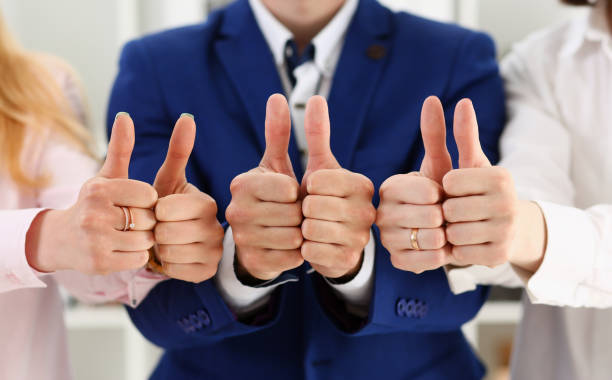 istock Group of people show OK or approval with thumb 1090726630
