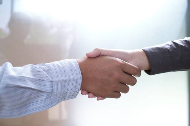 istock Image business mans handshake. Business partnership meeting concept 1090730410