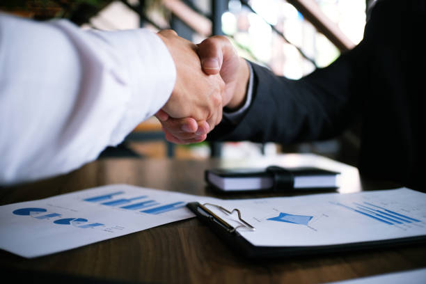 istock Image business mans handshake. Business partnership meeting concept 1090734102