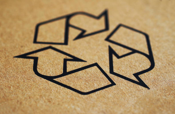 recycling-symbol - packaging stock-fotos und bilder