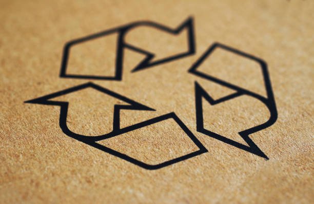 symbol recyklingu - opakowanie papier zdjęcia i obrazy z banku zdjęć