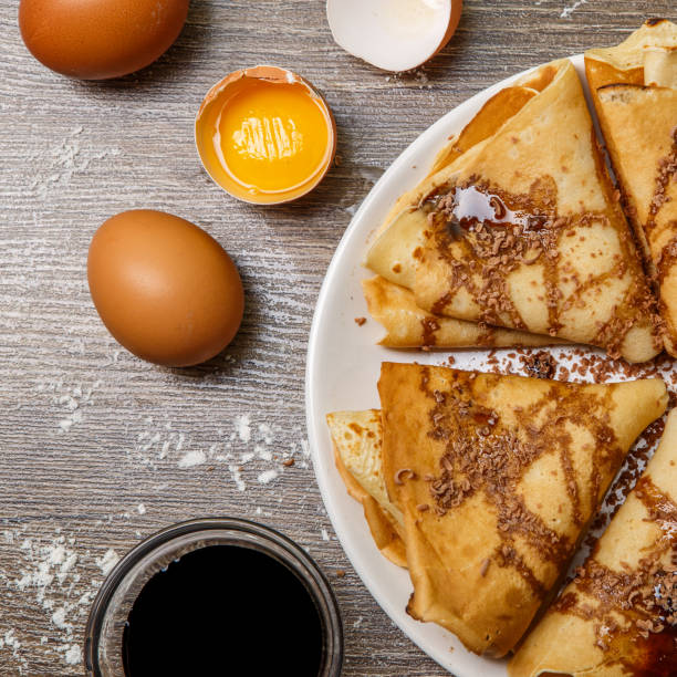 istock Dessert of pancakes with syrup 1090743448