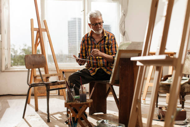 istock Artist in an art studio 1090748054