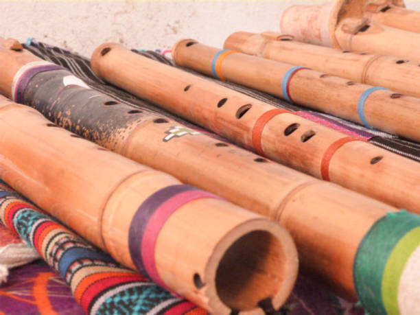 American Hand Made Flute Stock Photo - Download Image Now - Bamboo Flute,  Indigenous North American Culture, India - iStock