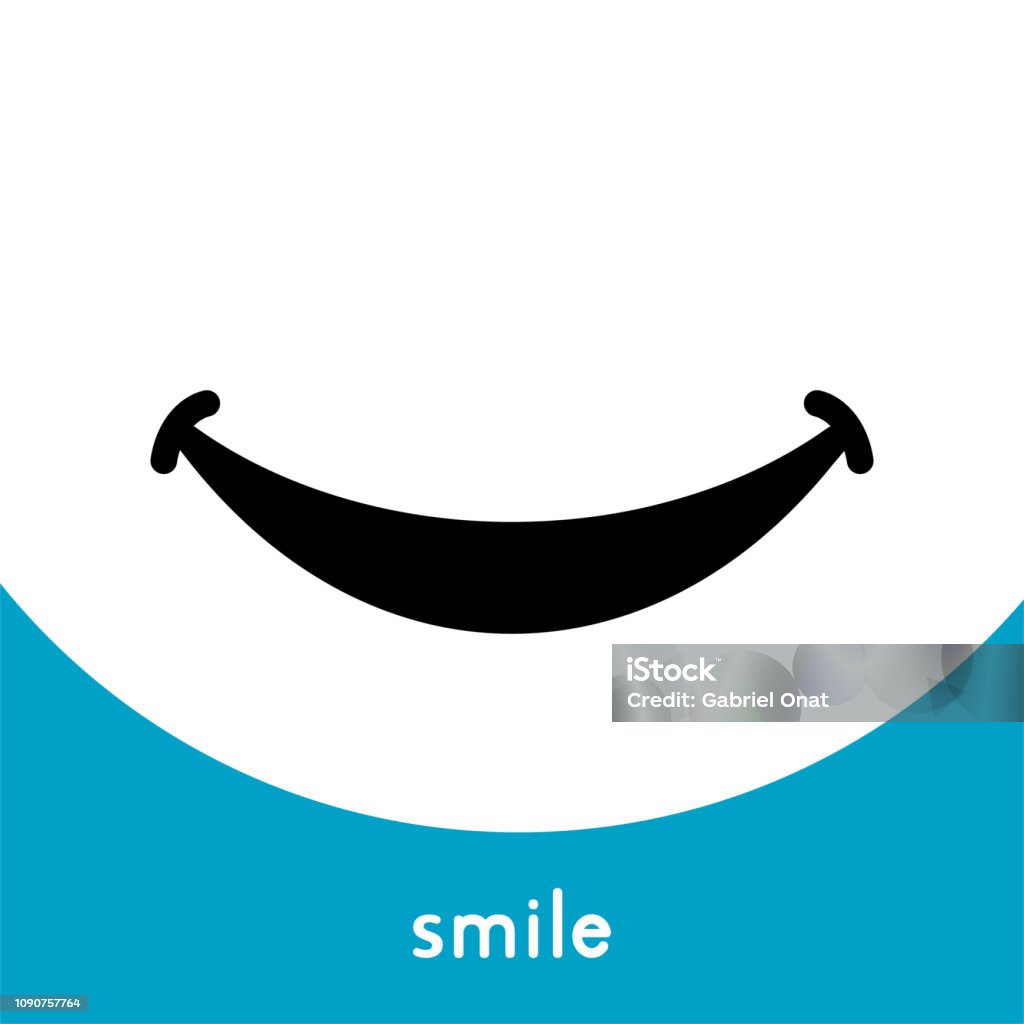 Sourire icône Logo - clipart vectoriel de Sourire libre de droits