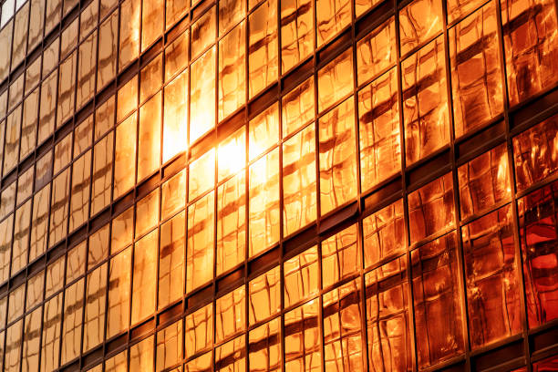 istock Modern glass skyscrapers perspective in the city 1090763802