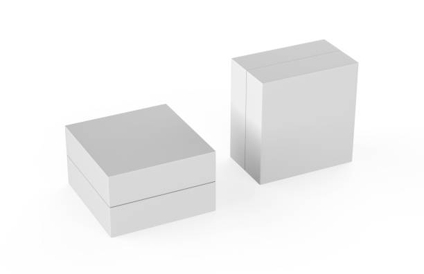 istock Closed cardboard box on isolated white background, packaging box mock up, 3d illustration 1090765346