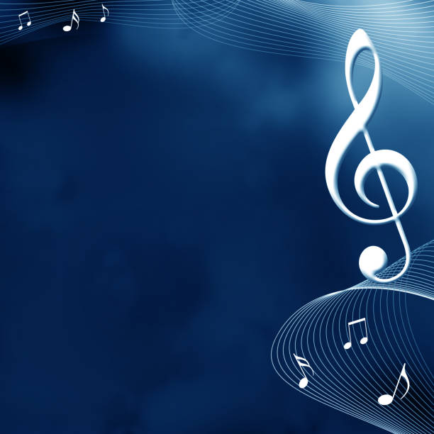 MEETSIOY Musiknoten-Hintergrund – 3x2,1 M, Polyester, Für Musik-Partys, Geburtstage, Fotoshootings (schwarze Noten Auf Weiß)