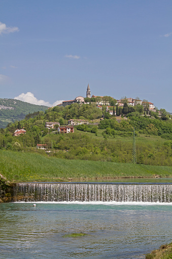 Buzet on the Mirna, a 53 km long river in Istria offers beautiful landscapes and natural beauties