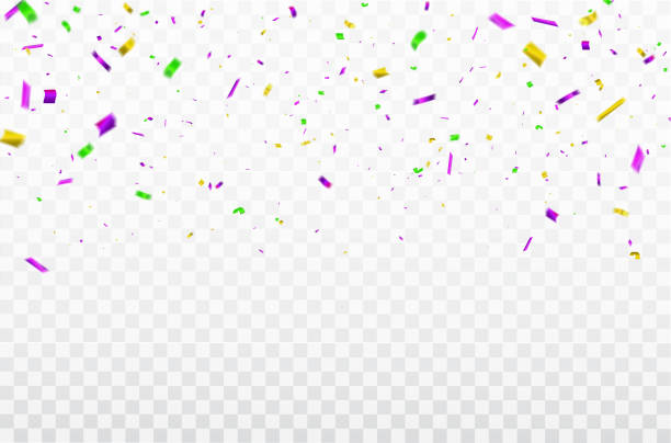 istock confetti Celebration carnival ribbons. luxury greeting rich card. 1090783624