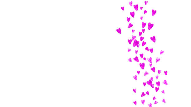 istock Valentine background with pink glitter hearts. February 14th day. 1090787990