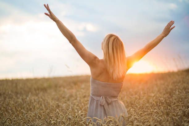 istock Woman enjoying life 1090793000